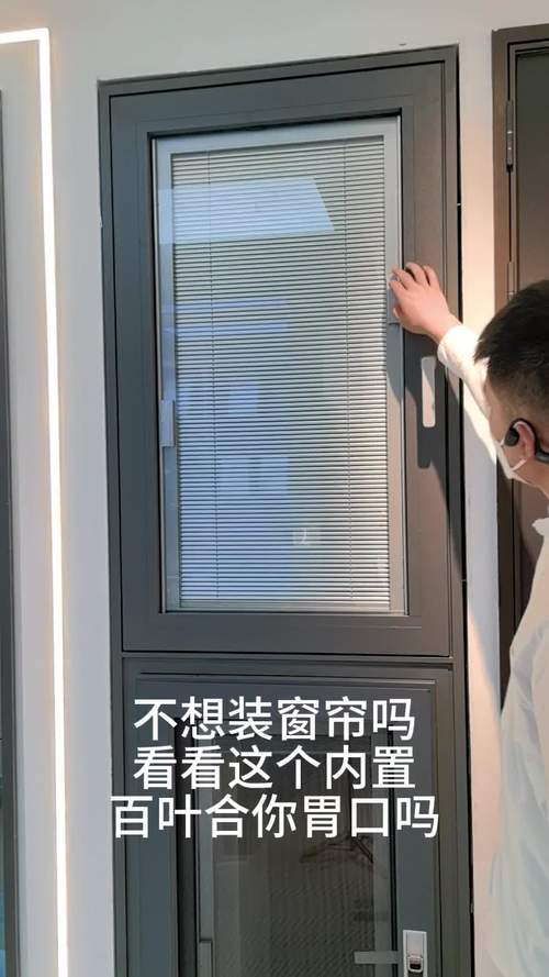 不想装窗帘吗 看看这个内置百叶合你胃口吗 #断桥铝门窗 #断桥铝门窗